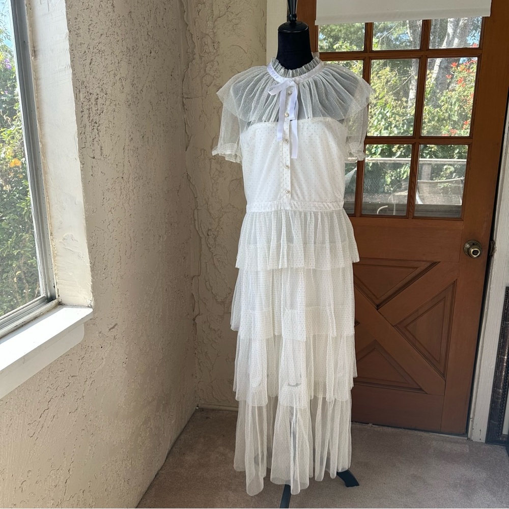 Betsey Johnson White Maxi Dress